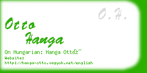otto hanga business card